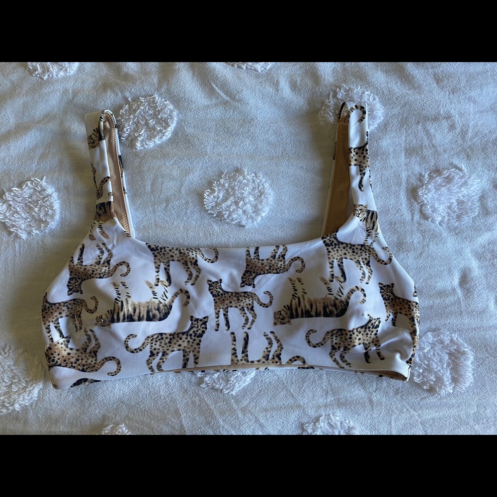 American eagle bikini top cheetah NEW